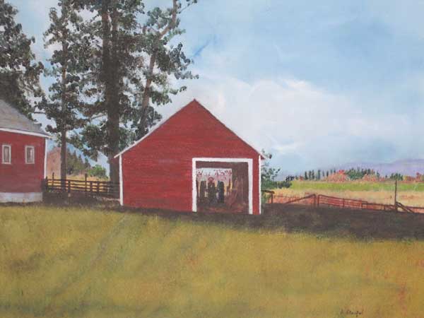 The Little Red Barn by Jane Stanfel